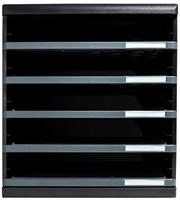 Schubladenbox Modulo A4+ 5Sch&uuml;be offen sw/d.gr