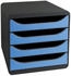 Exacompta Schubladenbox BIG-BOX Iderama 310779D 4Sch. eisblau
