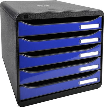 Exacompta Schubladenbox BIG-BOX PLUS 3097203D 5Sch. glo/k&ouml;nigsblau