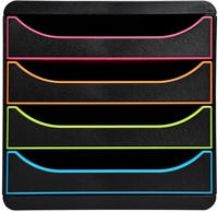 Schubladenbox BIG-BOX 4Sch. harlekin/sw