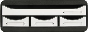 Exacompta Schubladenbox TOOLBOX MINI 3197213D 4 Sch&uuml;be wei&szlig;