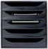 Exacompta Schubladenbox Ecobox 229014D A4+ 5Schübe offen sw/sw