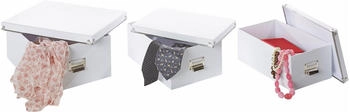 Zeller Zeller Aufbewahrungsboxen-Set weiß Metall
