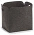 Zeller Filzkorb (L x B x H: 36 x 28 x 36 cm Anthrazit)