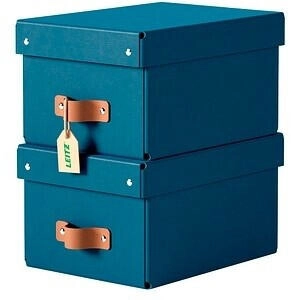 Leitz Aufbewahrungsbox »Puro« 20/28/15 cm 2 Stück 7 L Nachtblau 20x15x28 cm