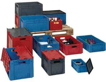 Lakape LA-KA-PE Transportstapelbehälter L600xB400xH320mm VTK 600/320-0 BLAU