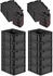 Proregal SuperSparSet 10x Eurobox Nextgen Grip Mit Scharnierdeckel Und Schwarzen Verschlüssen HxBxT 17x30x40cm 16 Liter Schwarz Griffe Geschlossen