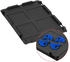 Proregal SuperSparSet 4x Eurobox Nextgen Grip Mit Auflagedeckel Und Blauen Verschlüssen HxBxT 32x30x40cm 30 Liter Schwarz Griffe Geschlossen