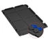 Proregal SuperSparSet 4x Eurobox Nextgen Grip Mit Scharnierdeckel Und Blauen Verschlüssen HxBxT 22x40x60cm 44 Liter Schwarz Griffe Geschlossen