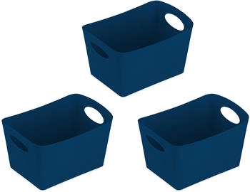 Koziol Aufbewahrungsbox BOXXX S 3er-Set ombre bleu