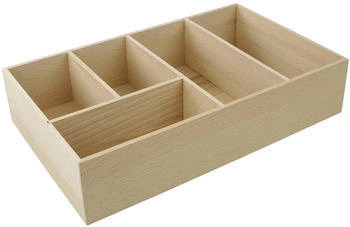Fackelmann Schubladen-Box Buche 20 cm x 7 cm x 32 cm