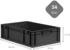 Proregal SuperSparSet 10x Eurobox Nextgen Grip Mit Scharnierdeckel Und Schwarzen Verschlüssen HxBxT 17x40x60cm 34 Liter Schwarz Griffe Geschlossen