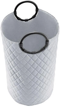 Reisenthel loophome L grau abgesteppter Stoff runde Henkel Waeschekorb gross L rhombus light grey L grau