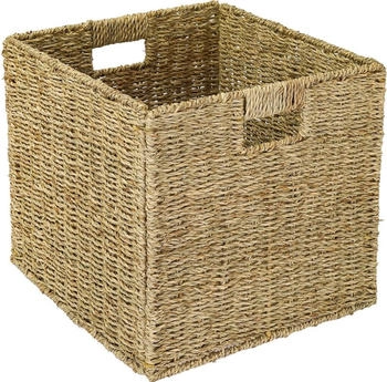 HMF Aufbewahrungskorb Korb Geflochten Seegras Kallax 32 x 34 x 32 cm