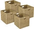 HMF Aufbewahrungskorb Korb Geflochten Seegras Kallax 32 x 34 x 32 cm 4er Set