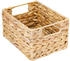 HMF Aufbewahrungskorb Korb Geflochten Wasserhyazinthe Seegras Größe S 22 x 17 x 12 cm