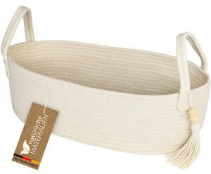 HMF Aufbewahrungskorb Badezimmer Korb Toilettenpapier Baumwolle 38 x 15 x 14 cm