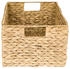 HMF Aufbewahrungskorb Faltbarer Korb Geflochten Wasserhyazinthe Seegras 36 x 28 x 20 cm 2er Set