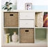 HMF Aufbewahrungskorb Korb Geflochten Seegras Kallax 32 x 34 x 32 cm 2er Set