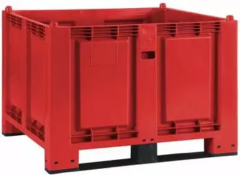 Jungheinrich Großbehälter aus Polypropylen 550 Liter mit Kufen rot