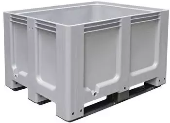Jungheinrich Großbehälter aus Polyethylen 610 Liter mit Kufen grau