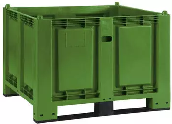 Jungheinrich Großbehälter aus Polypropylen 550 Liter mit Kufen grün
