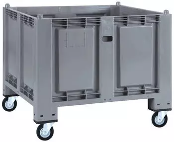 Jungheinrich Großbehälter aus Polypropylen 550 Liter mit Rollen grau