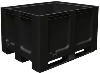 Jungheinrich Großbehälter aus Polyethylen 610 Liter mit Kufen anthrazit
