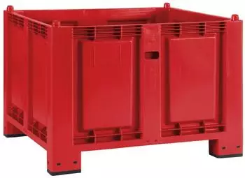 Jungheinrich Großbehälter aus Polypropylen 550 Liter mit Füßen rot