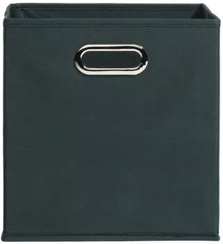 casa NOVA Aufbewahrungsbox ENNI 27 x 27 cm Dunkelgrün Vlies faltbar
