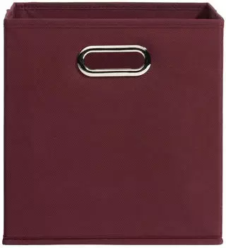 casa NOVA Aufbewahrungsbox ENNI 27 x 27 cm Bordeaux Vlies faltbar