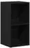 vidaXL LP-Aufbewahrungsbox Schwarz Eichen-Optik 71x34x36cm