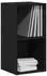 vidaXL LP-Aufbewahrungsbox Schwarz Eichen-Optik 71x34x36cm