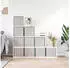 vidaXL Faltboxen 10 Stk. Braun 32x32x32 cm Vlies