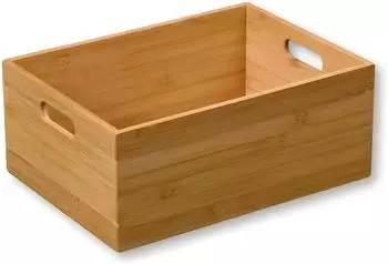 Kesper Aufbewahrungsbox Bambus stapelbar 57402 1 Aufbewahrungsbox Ma&szlig;e (B x L x H): 24 x 33 x 13,5 cm
