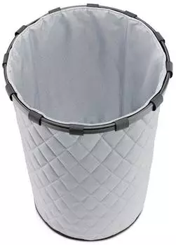 Reisenthel Aufbewahrungskorb 50 Liter HOMEBASKET FRAME L RHOMBUS LIGHT GREY Hellgrau Schwarz H 61 cm Polyester Aluminiumrahmen