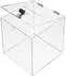 HMF 46917 Acryl Spendenbox Schloss 25 x 25 x 25 cm DIN A5 Transparent