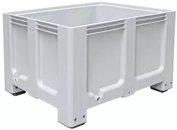 Jungheinrich Großbehälter aus Polyethylen 610 Liter mit Füßen grau