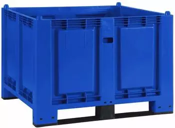 Jungheinrich Großbehälter aus Polypropylen 550 Liter mit Kufen blau