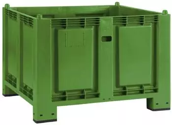 Jungheinrich Großbehälter aus Polypropylen 550 Liter mit Füßen grün