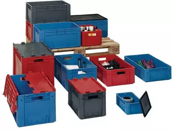 Lakape LA-KA-PE Transportstapelbehälter L600xB400xH210mm VTK 600/210-0 GRAU