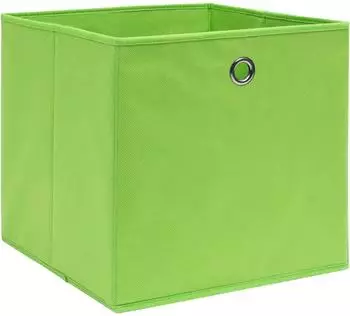 vidaXL Aufbewahrungsboxen 4 Stk. Vliesstoff 28x28x28 cm Grün