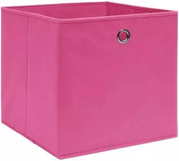 vidaXL Aufbewahrungsboxen 10 Stk. Vliesstoff 28x28x28 cm Rosa