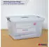 Proregal Aufbewahrungsbox Mit Deckel 30L 6er Set Klein Transparent Stapelbar Kunststoffbox Verschlussclips Stapelbox Aufbewahrungsbehälter Büro