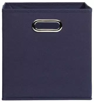casa NOVA Aufbewahrungsbox ENNI 27 x 27 cm Dunkelblau Vlies faltbar