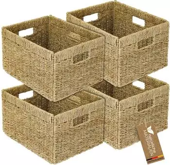 HMF 37049-S4 Aufbewahrungskorb Korb Seegras Billy 35 x 25 20 cm