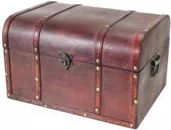 HMF 6406-140 Schatztruhe Holz 40 x 30 25 cm Portugal