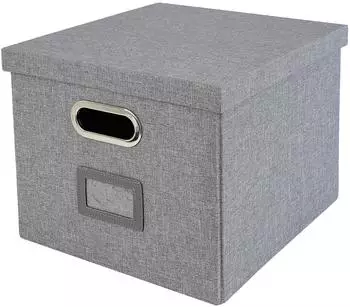 HMF 250473-12 Aufbewahrungsbox Deckel DIN A4 Hängeregister Kallax 33 x 37 28 cm