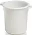 Craemer Kunststoffbehälter rd.40l HD-PE weiß D420xH445mm m.Außengriff 81091010