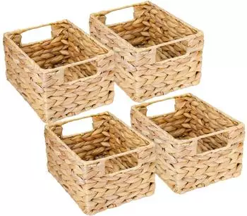 HMF 37244-S4 Aufbewahrungskorb Korb Wasserhyazinthe Seegras Größe S 22 x 17 12 cm